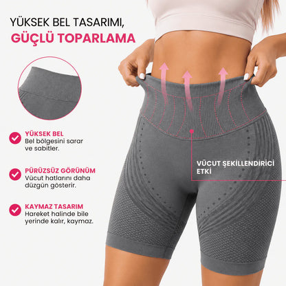 3'lü Etki Şortu, Lipödem, Selülit, Kalça Kaldırma