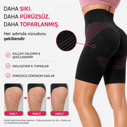 3'lü Etki Şortu, Lipödem, Selülit, Kalça Kaldırma
